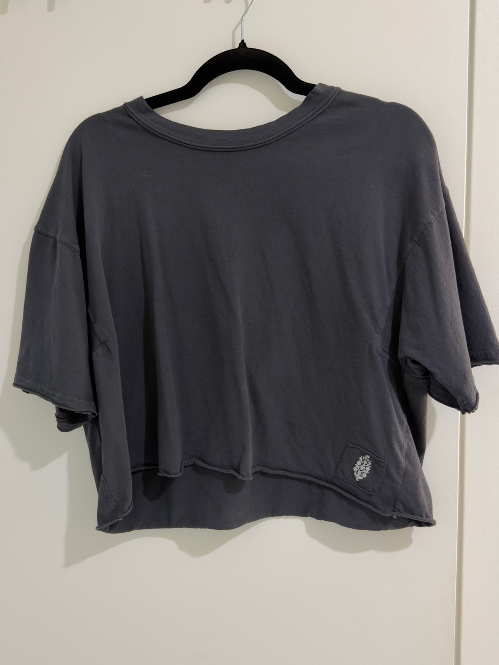 FP Movement by Free People Washed Charcoal Cropped Tee